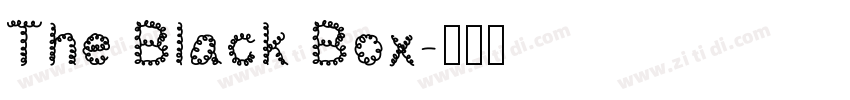 The Black Box字体转换